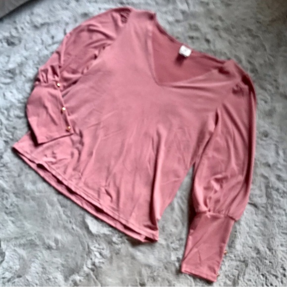 Romantic Rose pink poet shirt by Wrapper cottagecore - Picture 6 of 6